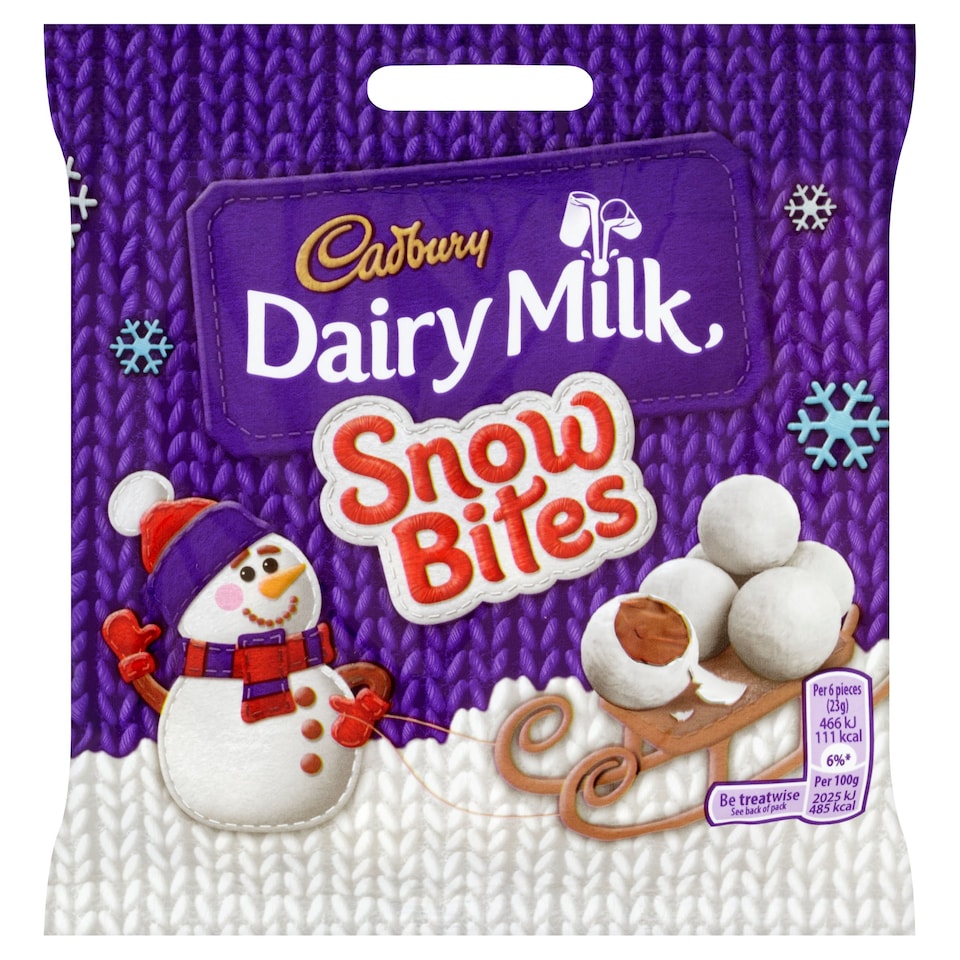 Cadbury Dairy Milk Snow Bites 90G