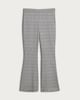 image 4 of F&F Ponte Check Flared Trousers in Grey