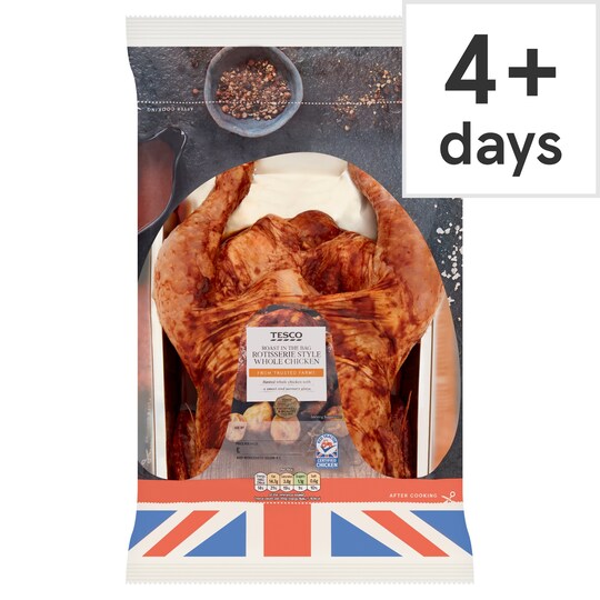 Tesco Rotisserie Style Whole Chicken 1.5Kg Tesco Groceries