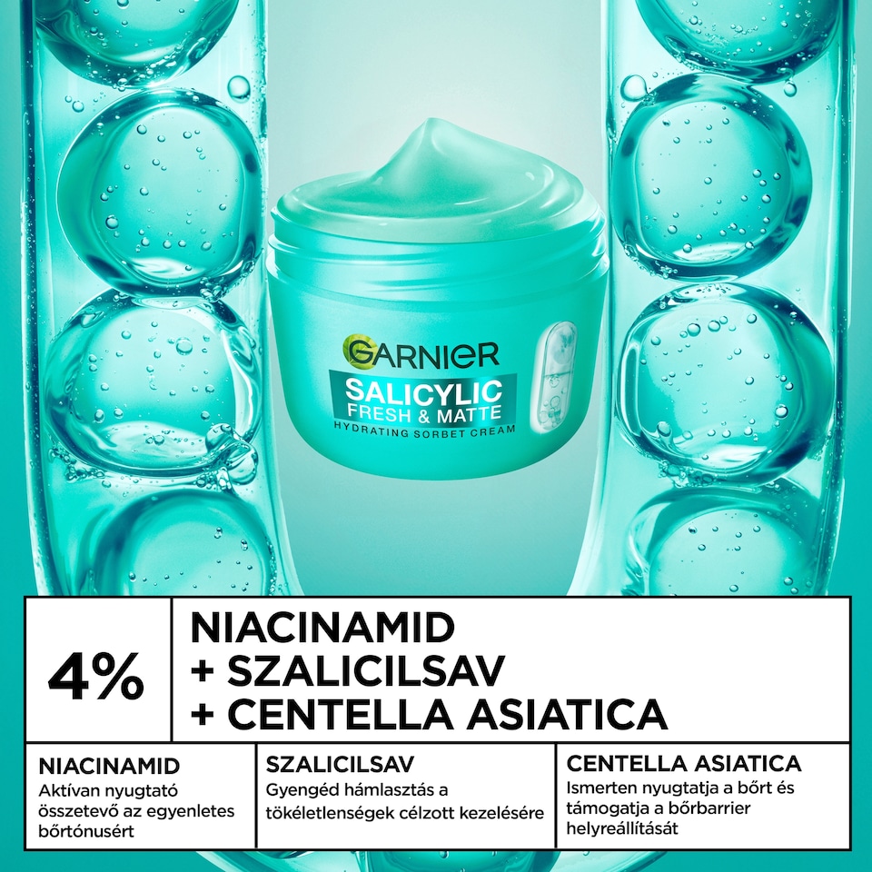 Garnier Salicylic Fresh & Pure hidratáló sorbet krém 85 ml  1. kép