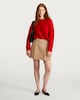 image 2 of The F&F Edit Double Button Pleated Mini Skirt in Brown
