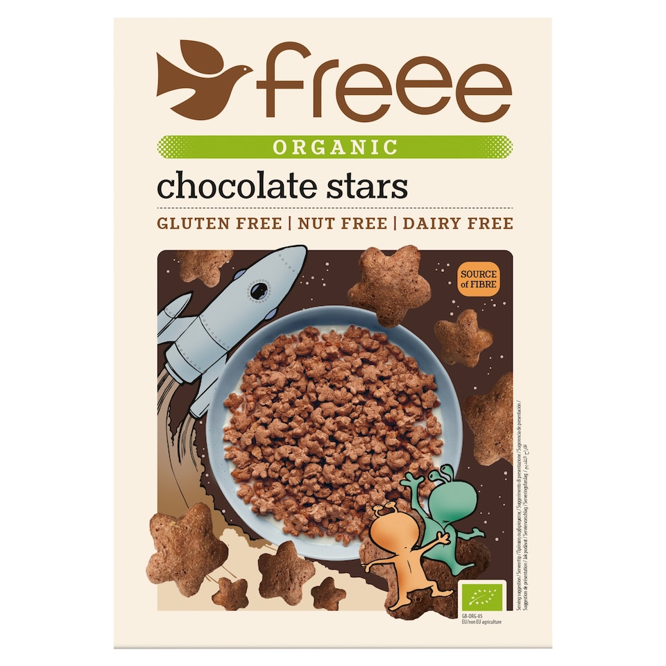 Freee Gluten Free Organic Vegan Chocolate Stars 300g