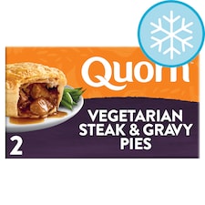 Quorn 2 Steak Style And Gravy Pies 400G