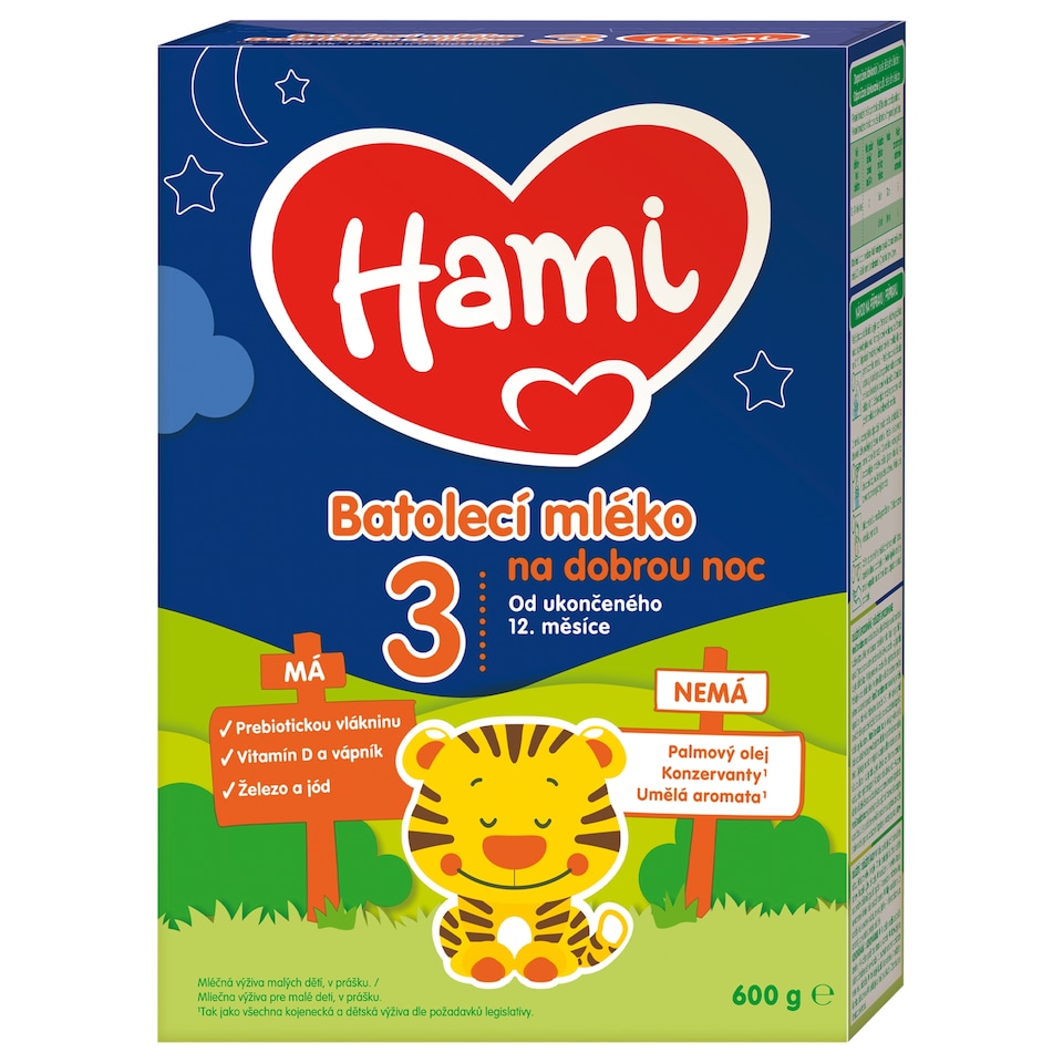 Obrázek 1 pro produkt HAMI 3 batolecí mléko na dobrou noc 600g