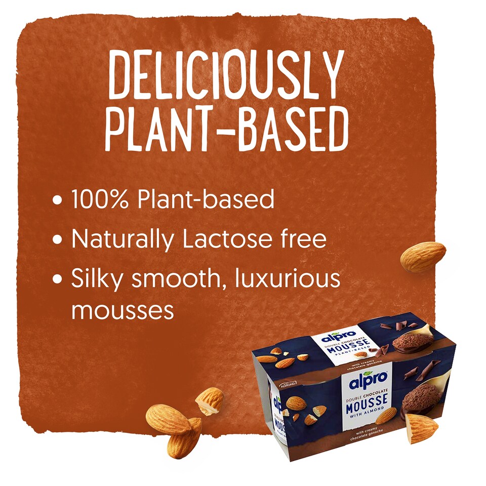 image 1 of Alpro Double Chocolate Dairy Free Vegan Soya Dessert 2x70g 