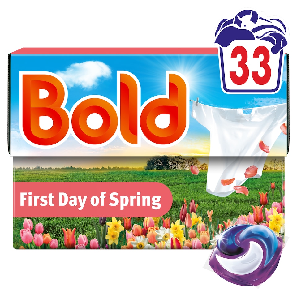 image 1 of Bold Washing Pods First Day of Spring 33 washes 650.1g