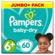 image 1 of Pampers Baby Size 6+ Jmb+ Pack 60 Nappies
