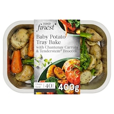 Tesco Finest Baby Potatoes, Chantenay Carrots & Tenderstem® Broccoli 400g