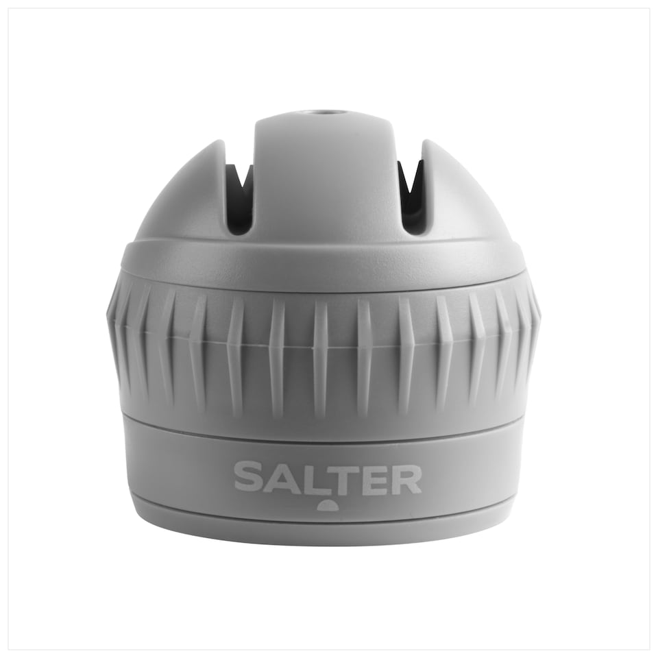 image 1 of Salter Simply Prep Grey Knife Sharpener Twist Lock