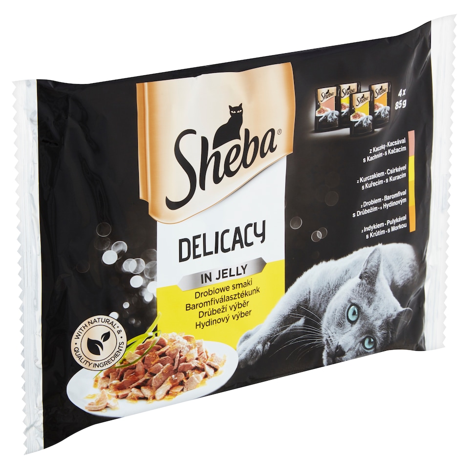 Obrázek 1 pro produkt Sheba Delicacy in Jelly Drůbeží výběr 4 x 85g (340g)