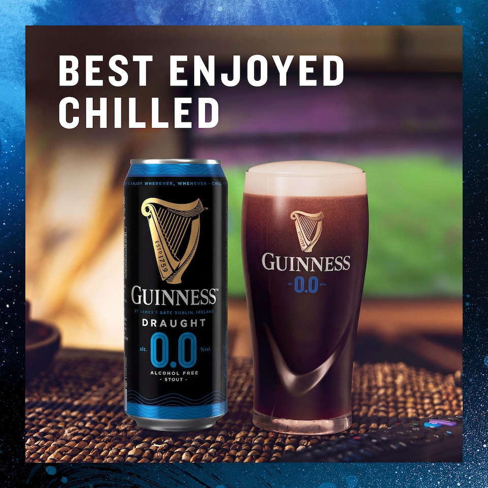 image 1 of Guinness 0.0% Alcohol Free Draught Stout 10X440ml