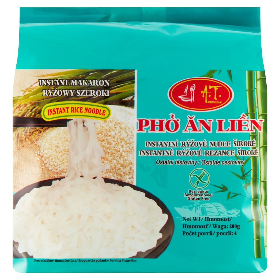 Obrázek 1 pro produkt A.T. International Instantní rýžové nudle široké 200g