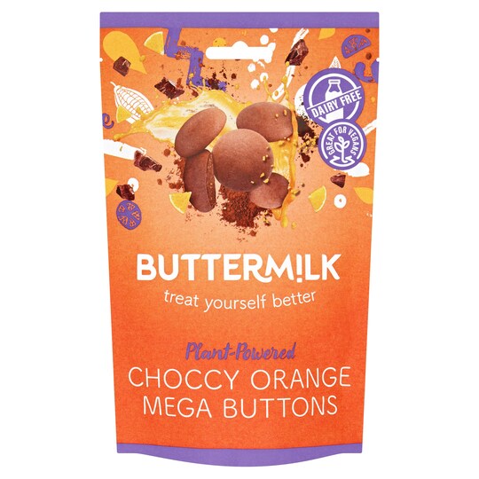 Buttermilk Choccy Orange Mega Buttons 100G Tesco Groceries