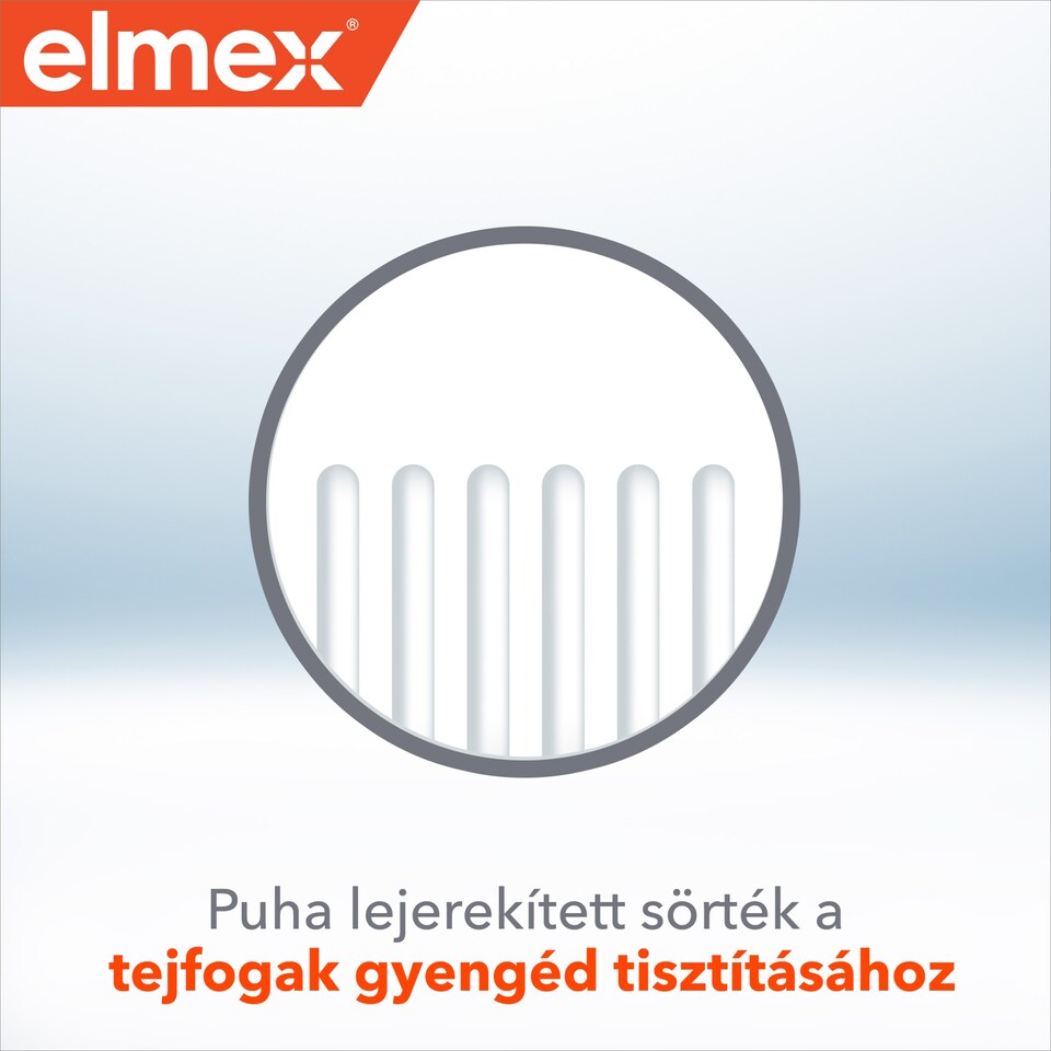 elmex Kids gyerek fogkefe 3-6 éves gyermekeknek lágy 1 db  1. kép