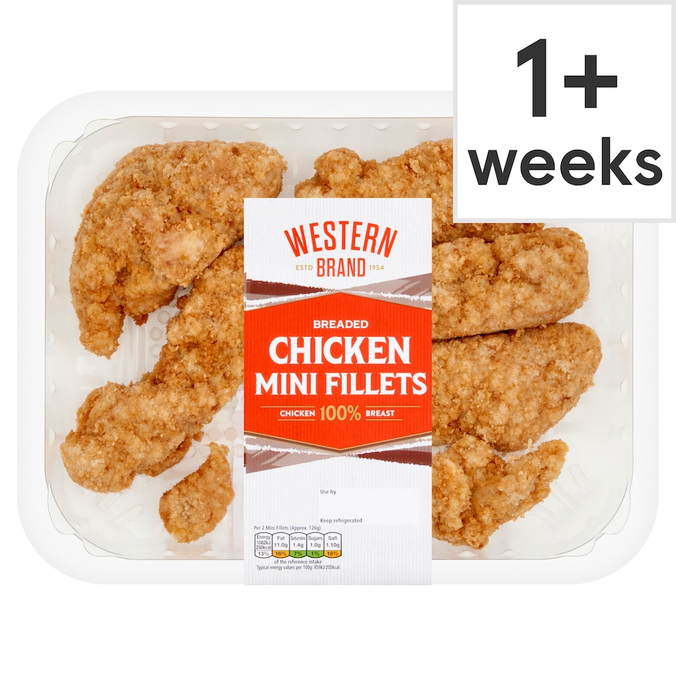 Western Brand Breaded Chicken Mini Fillets 300G