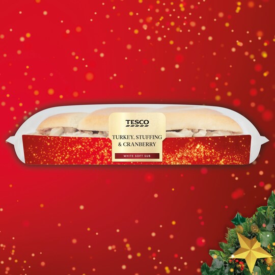 Tesco Turkey, Stuffing & Cranberry Sub Tesco Groceries