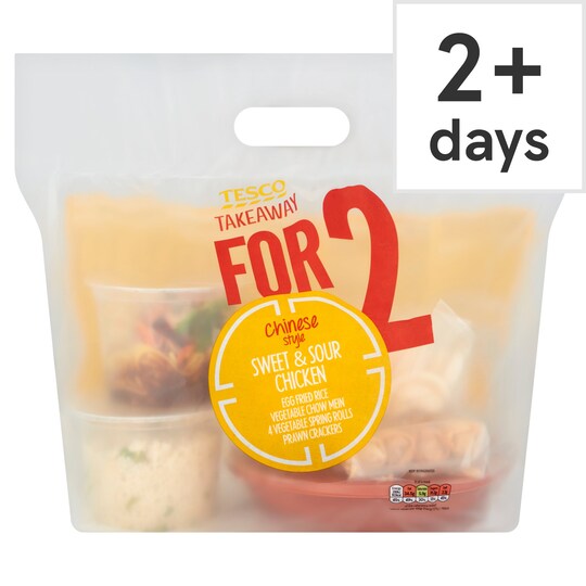 Tesco Takeaway Meal For 2 Sweet & Sour Chicken 1.12Kg