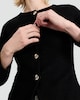 image 2 of F&F Cotton Rich Boucle Textured Cardigan in Black