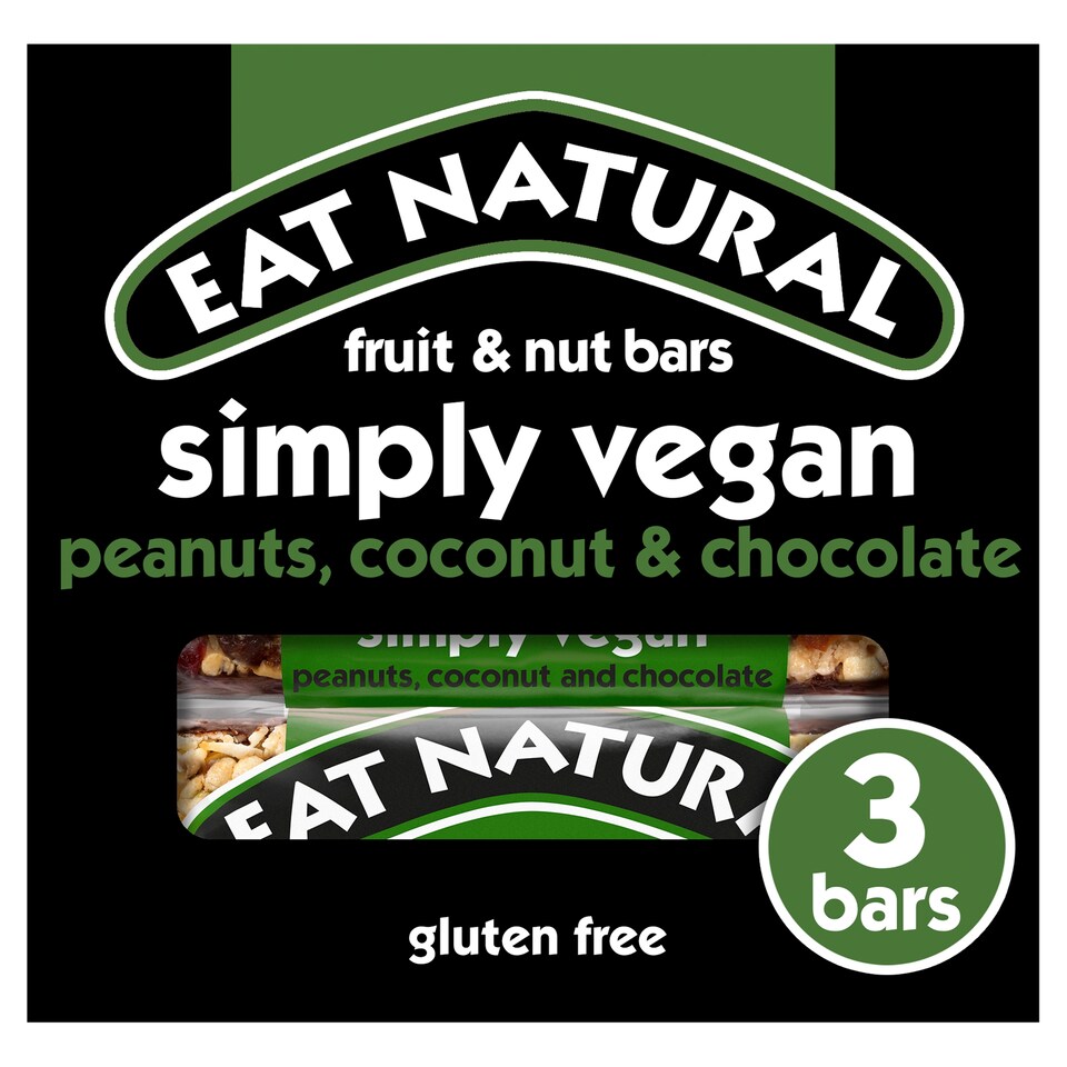Eat Natural Simply Vegan Bars 3 X 45G