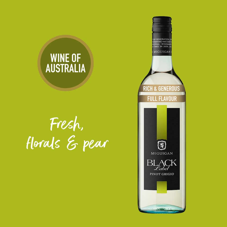 image 1 of Mcguigan Black Label Pinot Grigio75cl