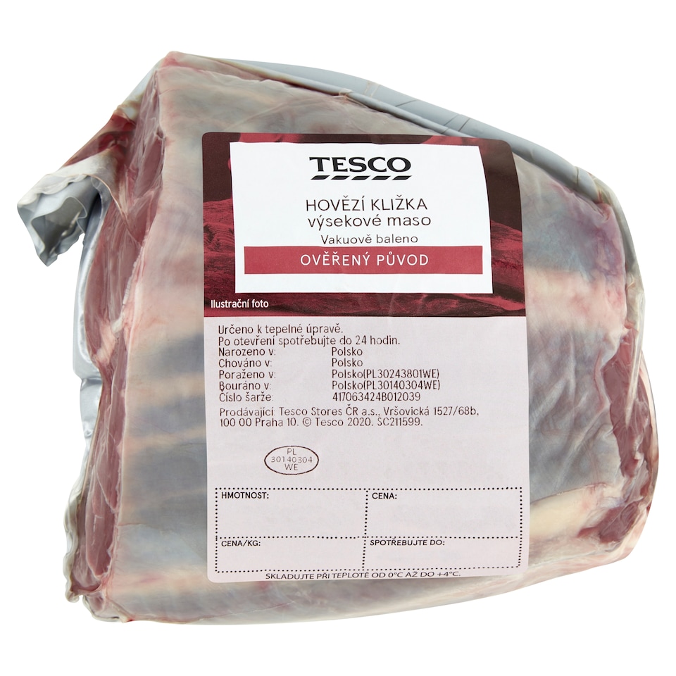 Tesco Hovězí kližka