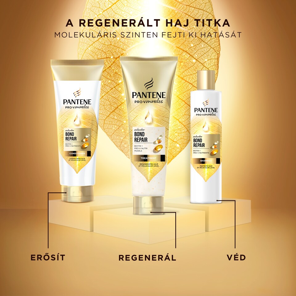 image 1 of Pantene Molecular Bond Repair Conditioner with Biotin 160ml Pro-V Concentrated Formula