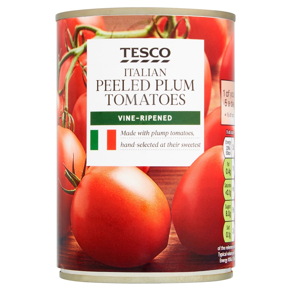 Tesco Italian Peeled Plum Tomatoes 400G