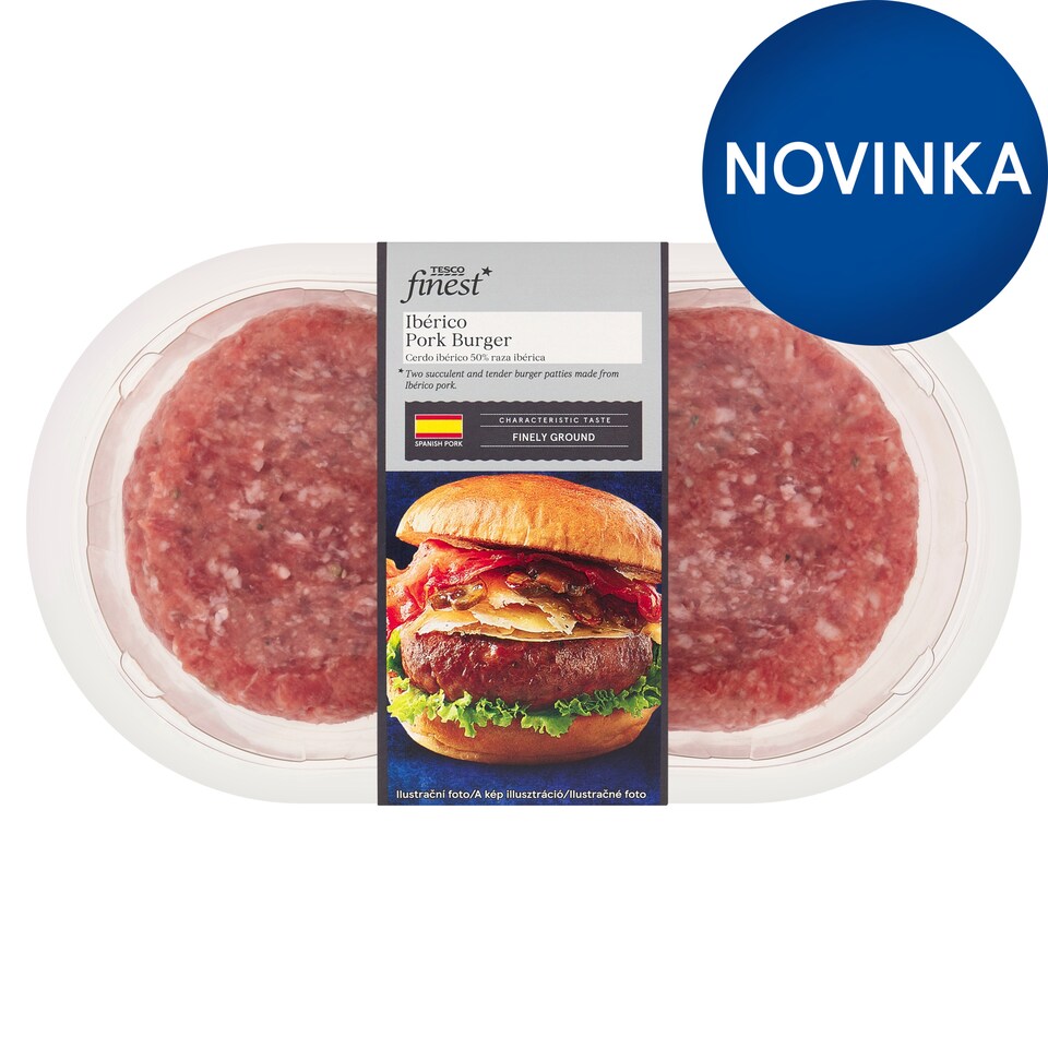 Tesco Finest Iberico bravčový burger 0,330 kg