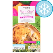 Tesco Plant Chef 2 Fish-Free Cakes With Melt 280G