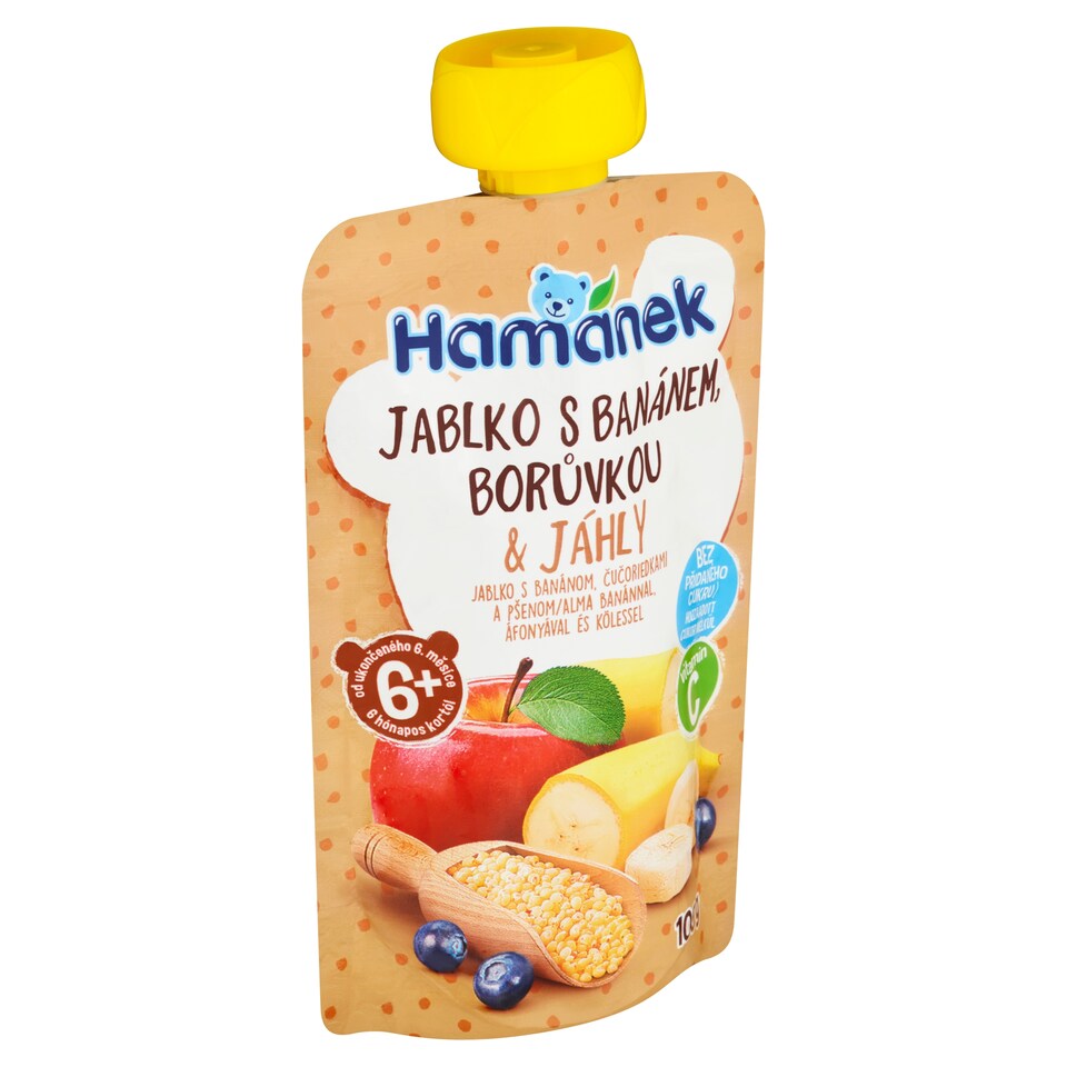 image 1 of Hamánek Apple with Banan, Blueberry and Millet 100 g