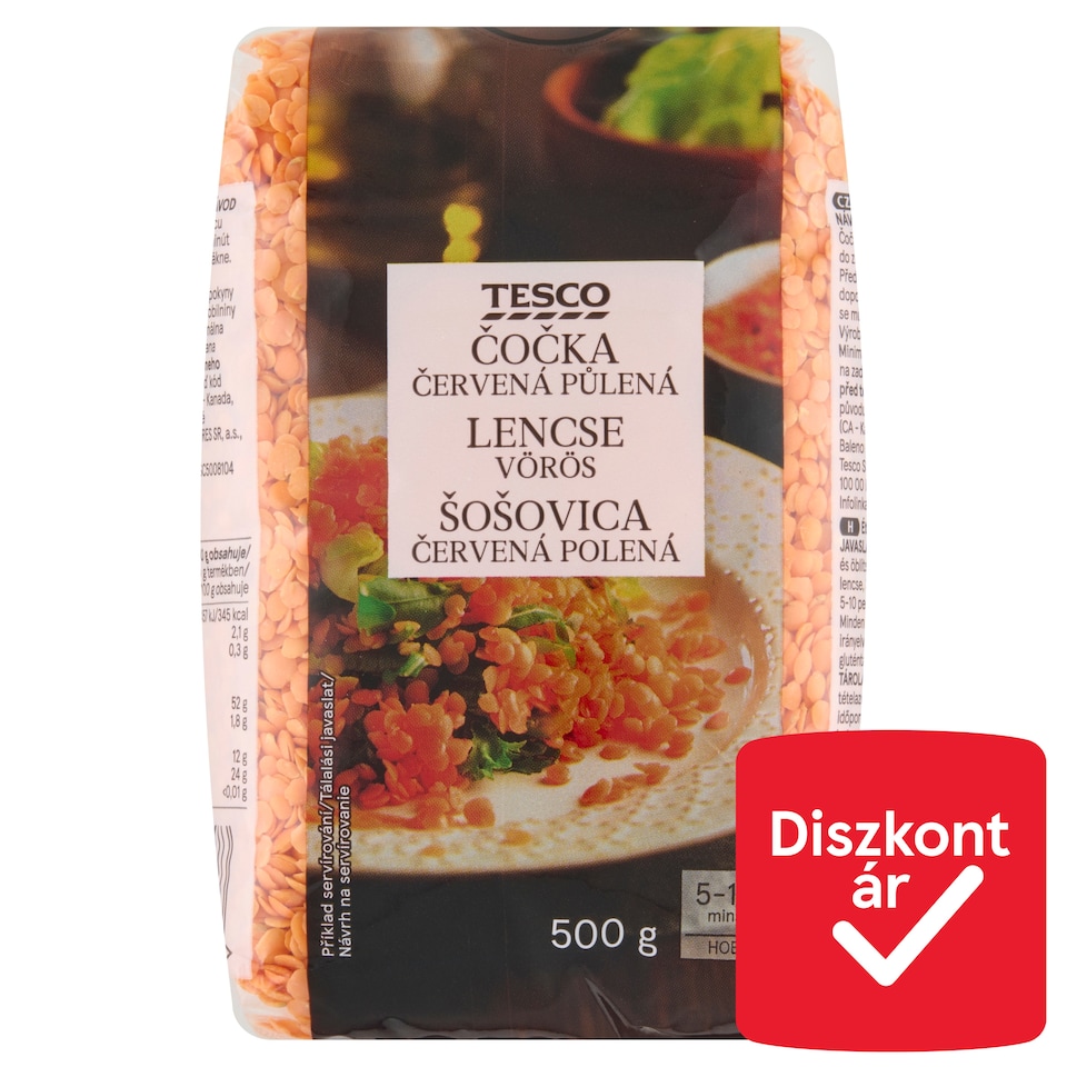 Tesco vörös lencse 500 g