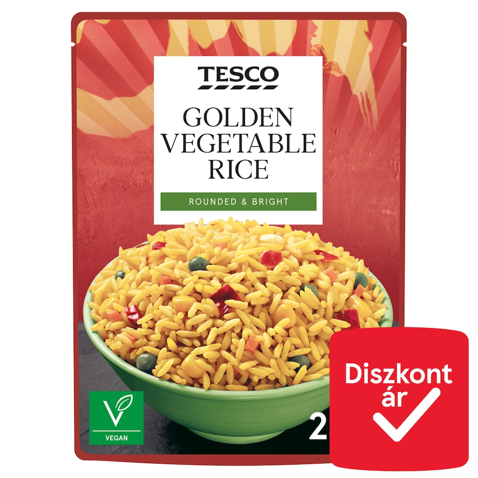 Tesco Golden Vegetable Rice 250 g