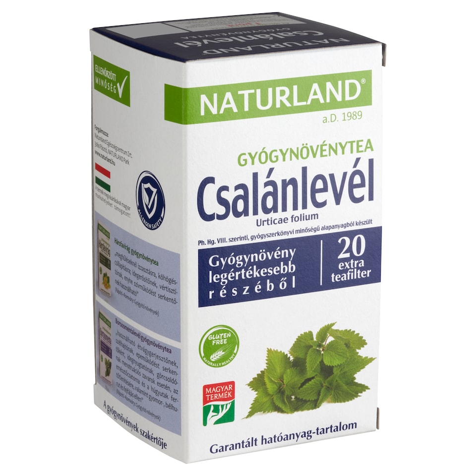 Naturland csalánlevél gyógynövénytea 20 filter 30 g