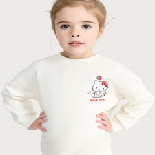 Hello Kitty 2-Piece Cotton Rich Berry Cute Sweatshirt and Leggings Set in Multi Pink