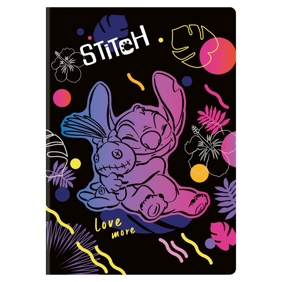 Disney Stitch A4 kockás füzet 60 lap
