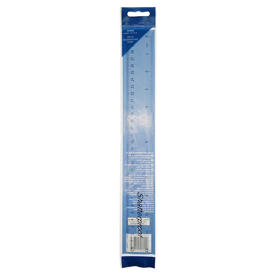 Tesco Ruler Shatterproof 30Cm