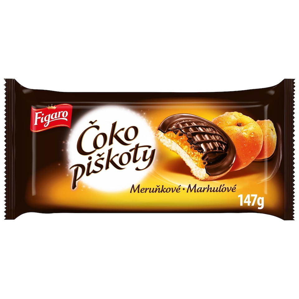 Figaro Čoko Piškoty Apricot 147g
