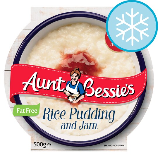 Aunt Bessie's Rice Pudding & Jam 500g Tesco Groceries