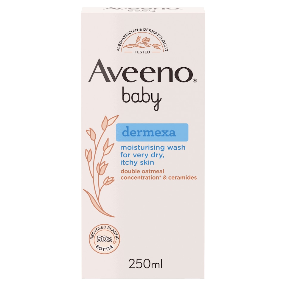 image 1 of Aveeno Baby Dermexa Moisturising Wash Dry Itchy Skin 250ml