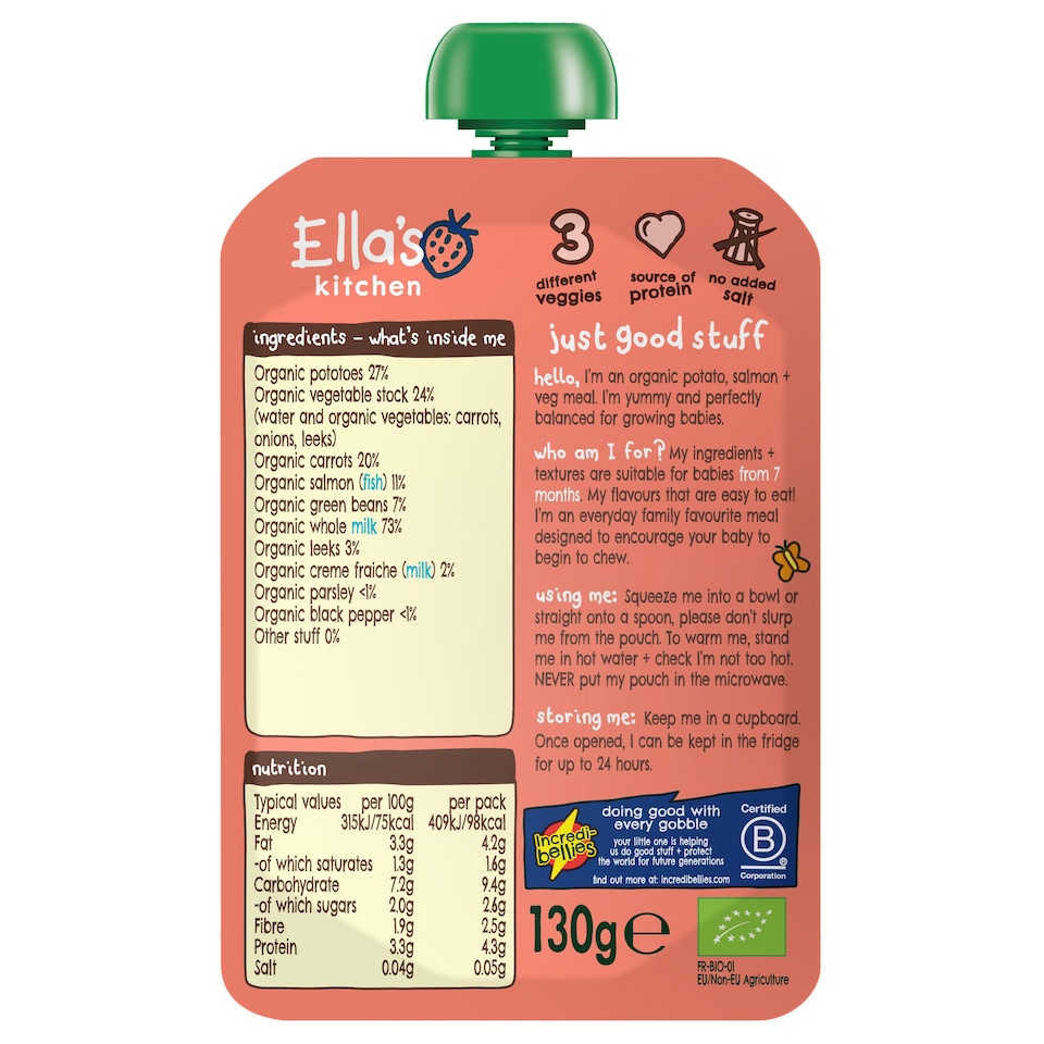 image 1 of Ella's Kitchen Fish Pie With Parsley 130G