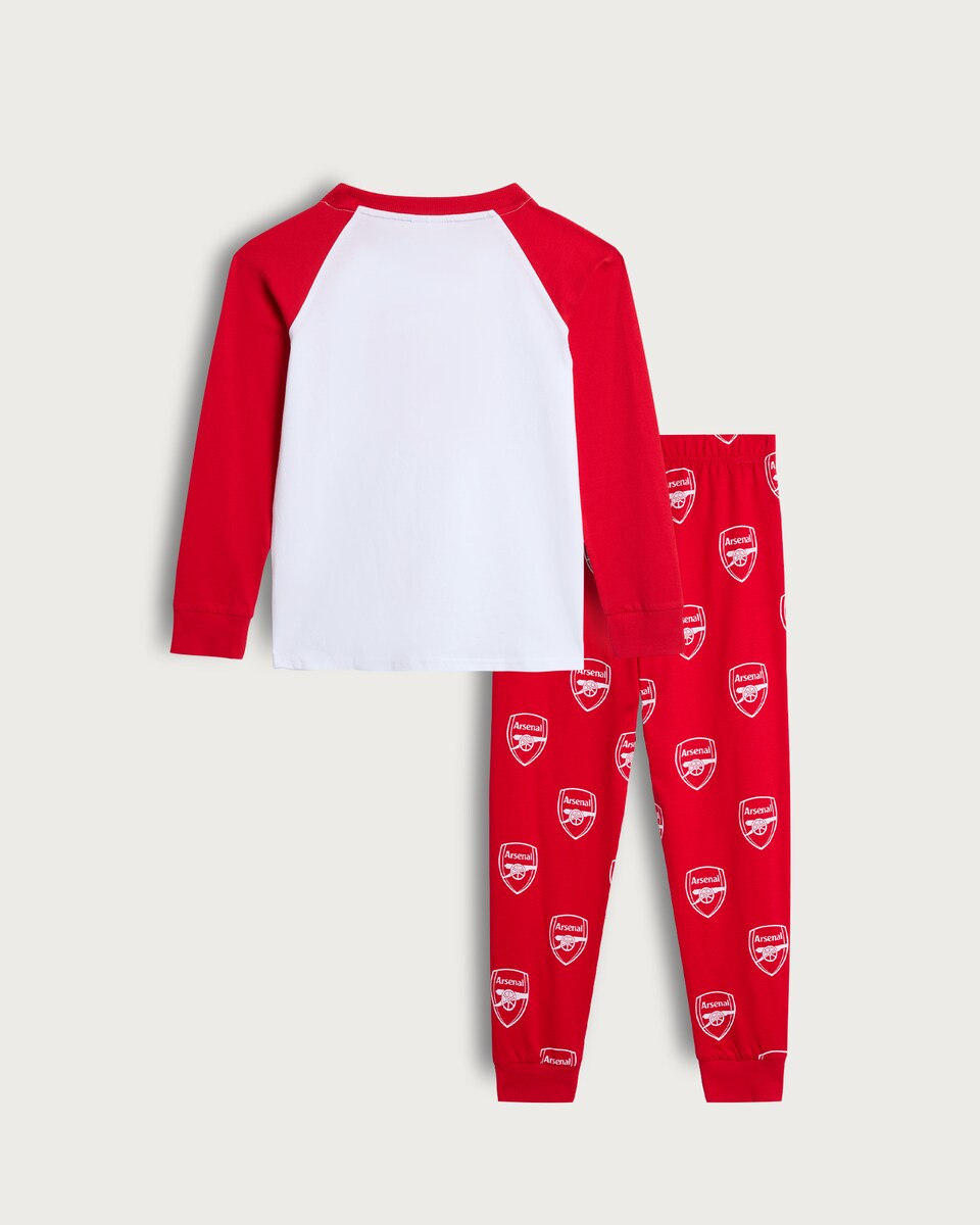 image 1 of Arsenal Pure Cotton Pyjama Set in Red