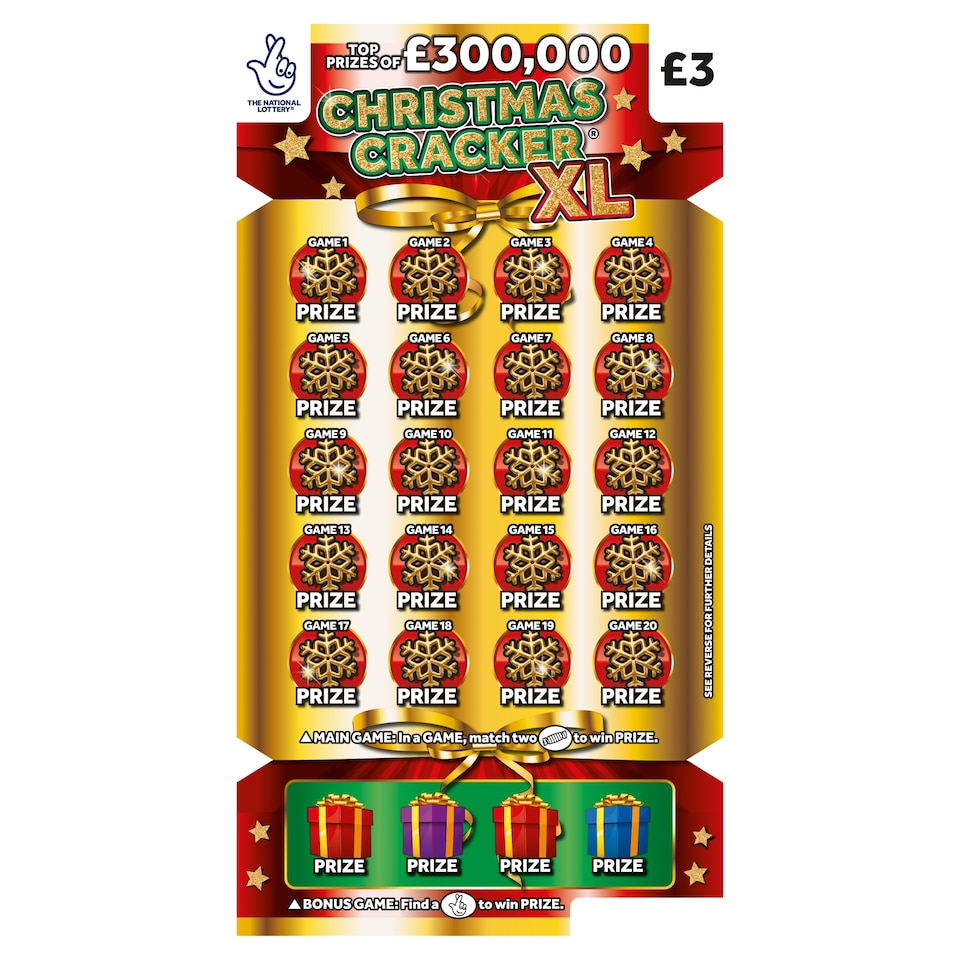 CHRISTMAS CRACKER XL SCRATCHCARD