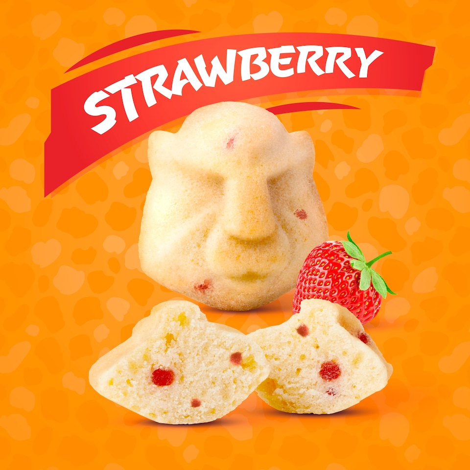 image 1 of Jungle Squad Strawberry 5 lunch box cake bars 