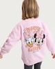 image 3 of Disney Minnie & Daisy Cotton Rich Sweatshirt in Pink