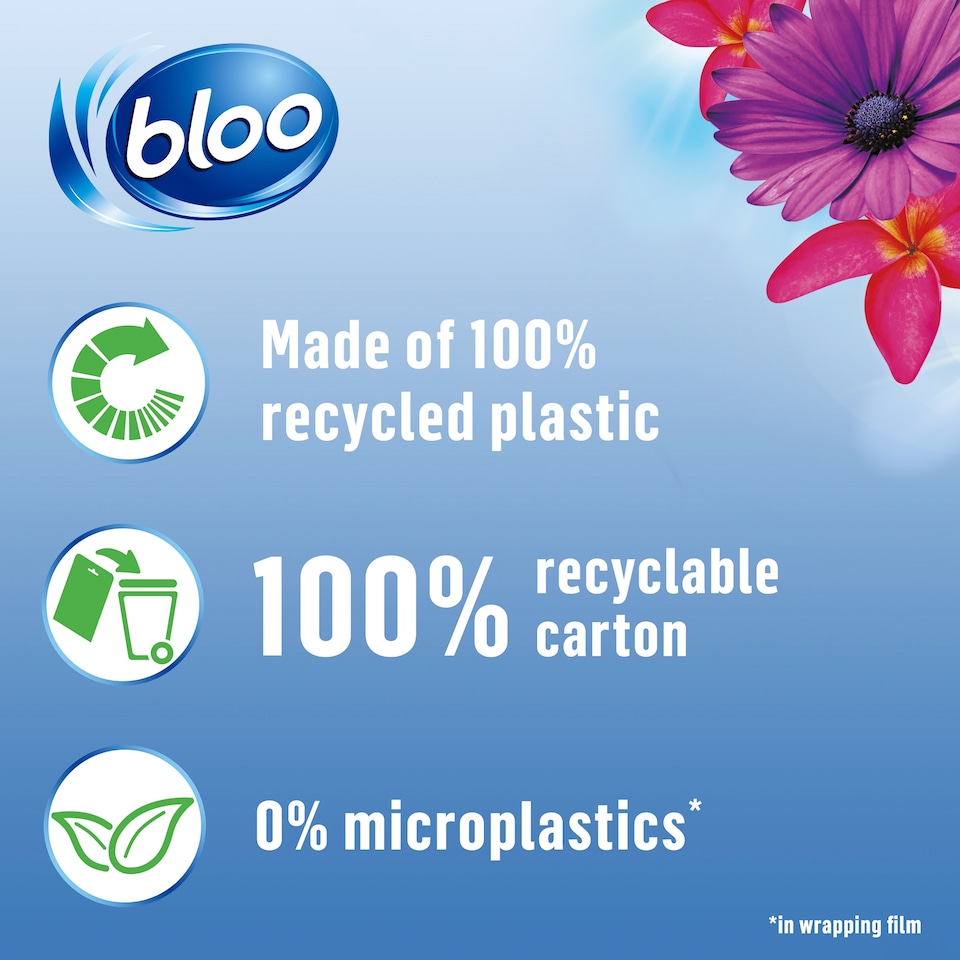 image 1 of Bloo In-Cistern Toilet Blocks Flowers 2 x 50g (100g)