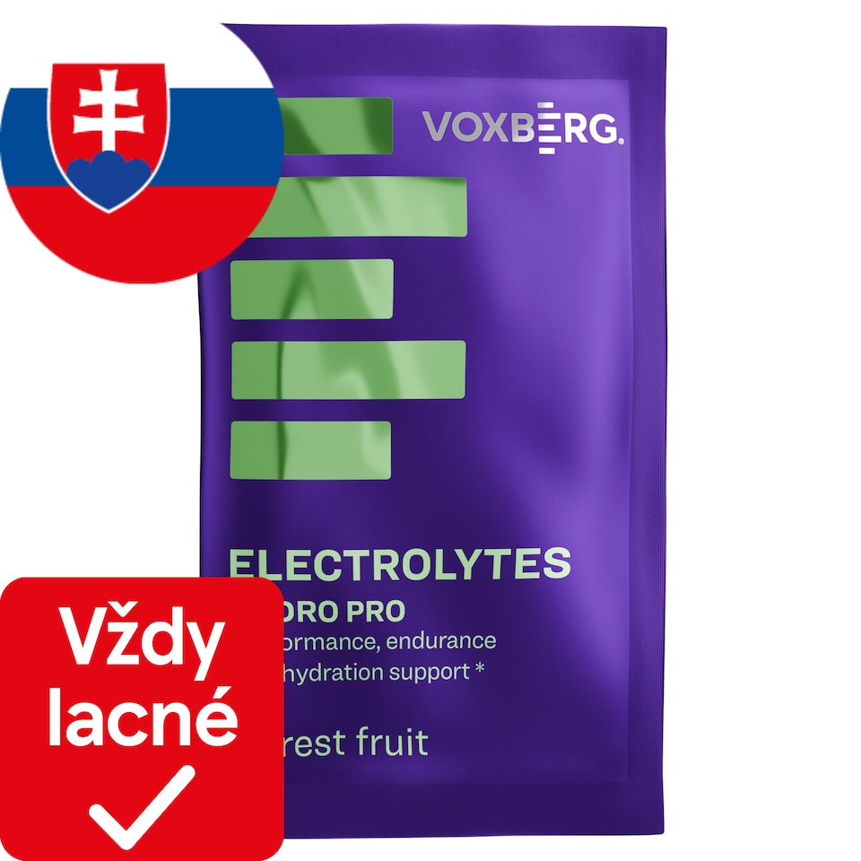 Voxberg Prášok na prípravu nápoja s obsahom elektrolytov s príchuťou lesného ovocia 22 g