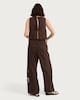 image 3 of F&F Cotton Rich Embroidered Wide Leg Co-ord Beach Trousers in Brown