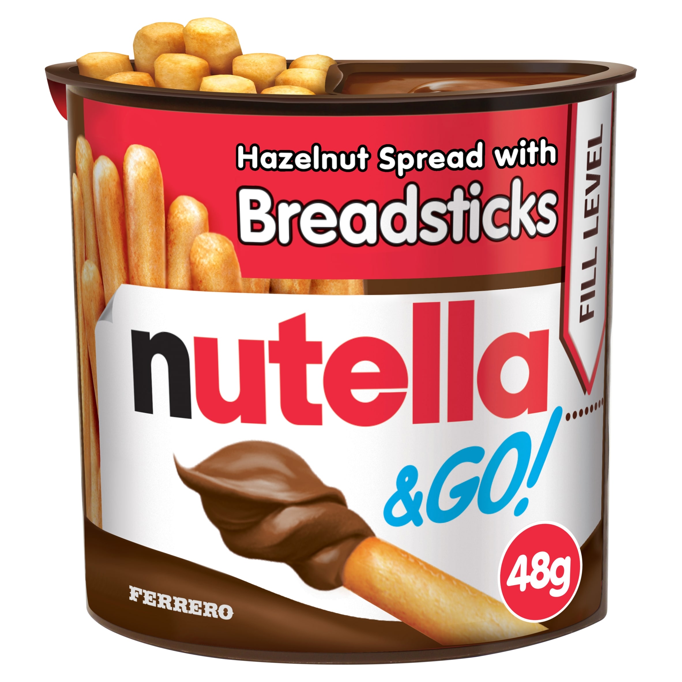 Nutella & Go! Hazelnut Chocolate Spread and Breadsticks Snack Pot 1 x 48g