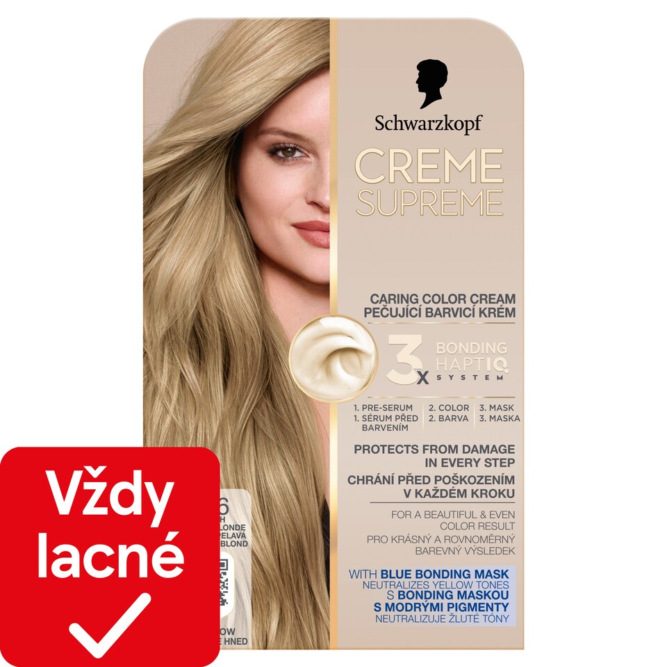 obrázok 1 z Schwarzkopf Creme Supreme Farba na vlasy 9-16 chladná popolavá veľmi svetlá blond