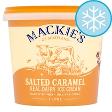 Mackie's Salted Caramel Dairy Ice Cream 1Ltr